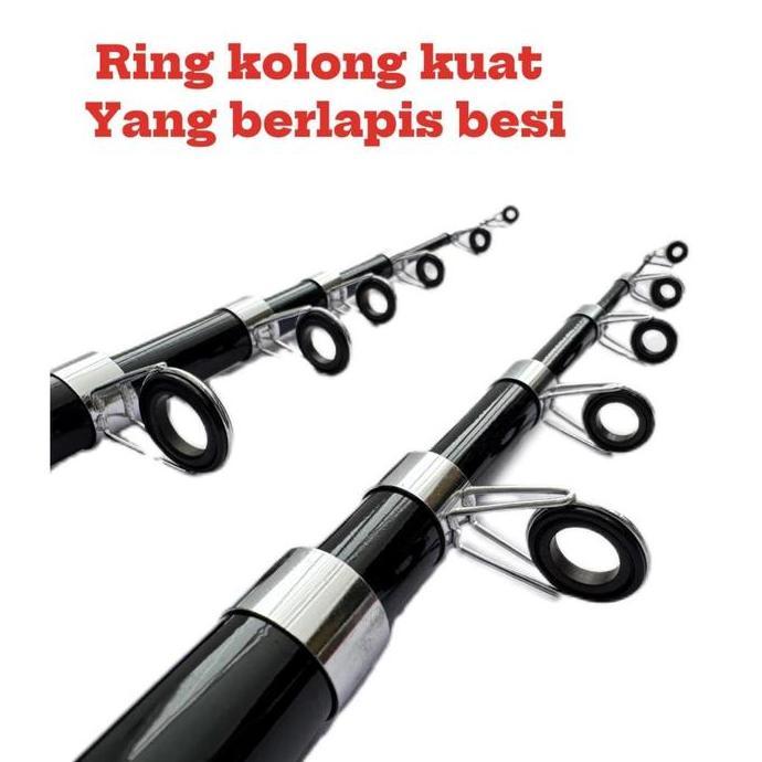 Procedere- Alat Pancing Ikan Besar Joran Pancing Fiber Carbon Telescopic Joran Pancing Spinning Fish