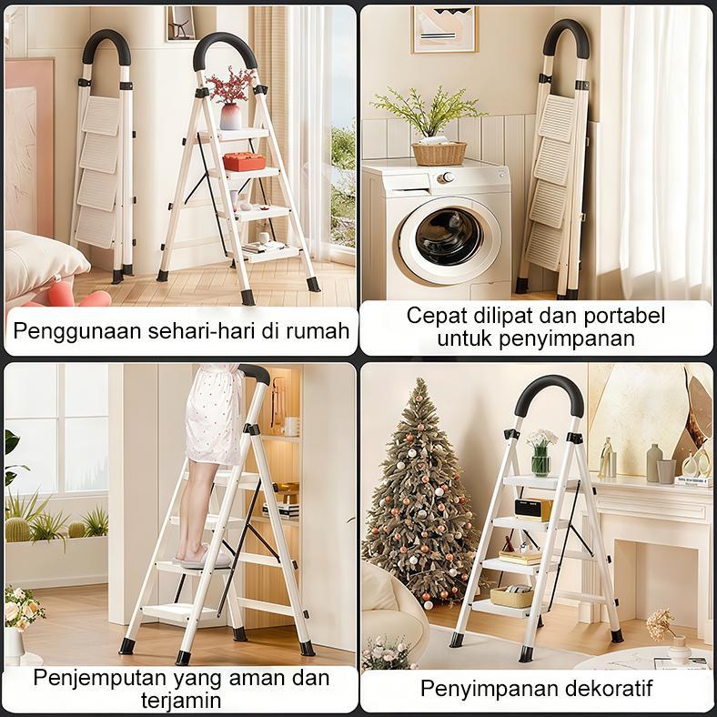 Tangga Tangga lipat aluminium Dilapisi bubuk premium tangga lipat aluminium tangga lipat tangga