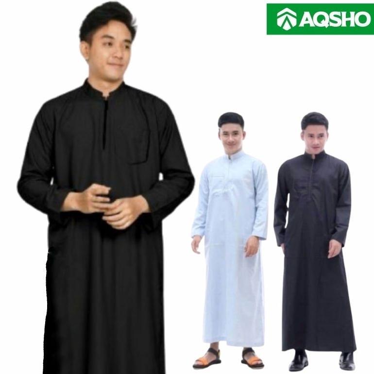 recommended gamis jubah pria dewasa resleting  / jubah pria / thobe arab / gamis arab pria