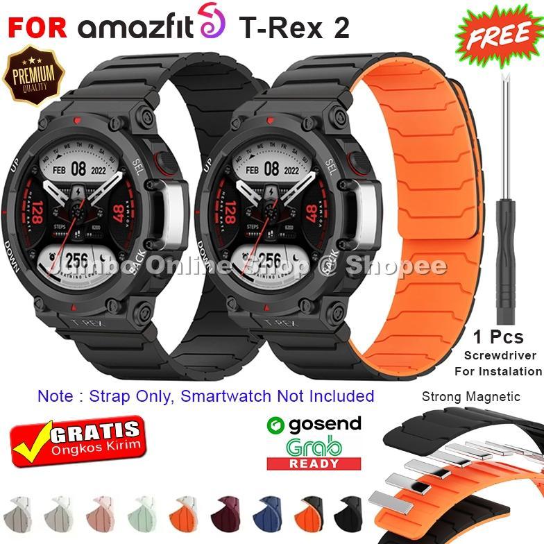 Strap Tali Jam For Amazfit T-Rex 2 - Amazfit TRex 2 - Model Magnetic Silicone Strap