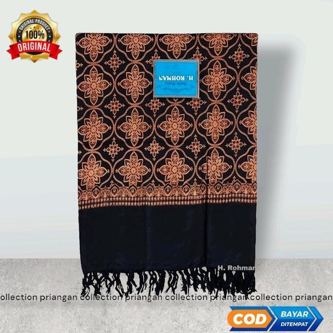 Rotazione- Sorban Habib Motif Batik Hitam Rida Kashmir Motif Kashmiri Terbaru