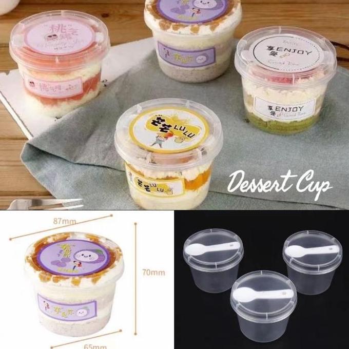 Mini Cup Dessert Bulat Isi 10 Pcs