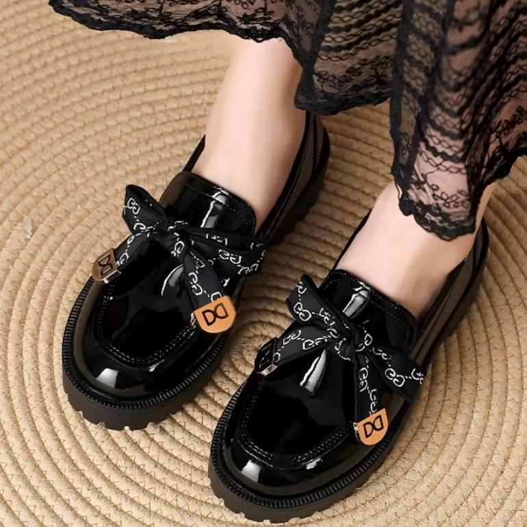 Murah Agi0972 Sepatu Docmart Wanita Import Kekinian Gaya Korea Model Oxford Terbaru Termurah Cod
