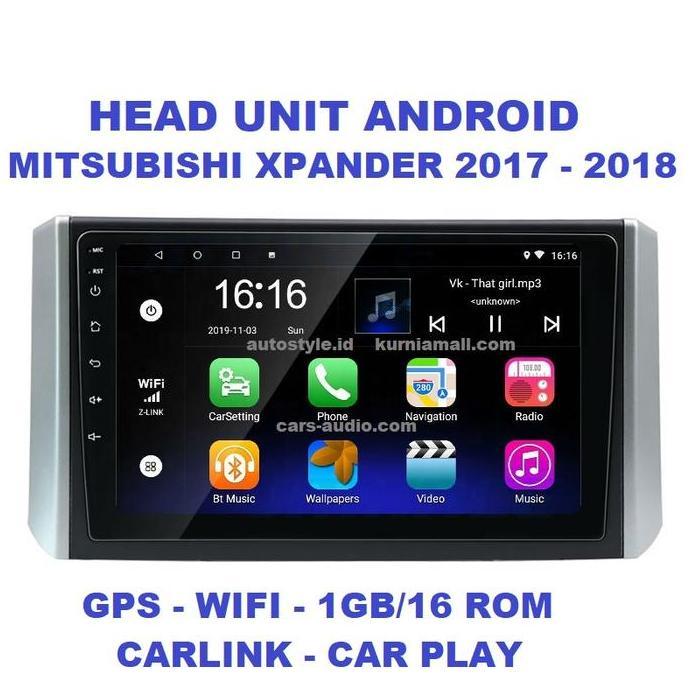 Head Unit Android Mitsubishi Xpander GPS Wifi Car Link PNP Tape Mobil