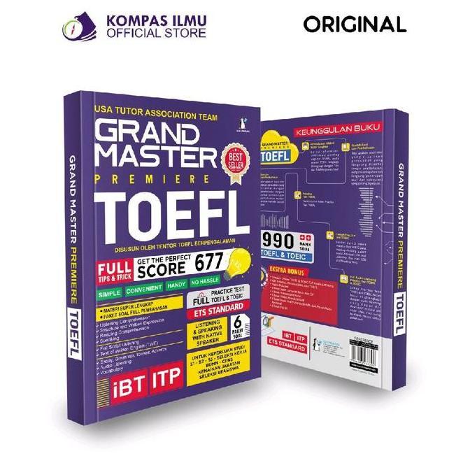 Digipost_id - Buku TOEFL Terlengkap Grand Master Premiere TOEFL TOEIC Standar ETS (Educational Testi