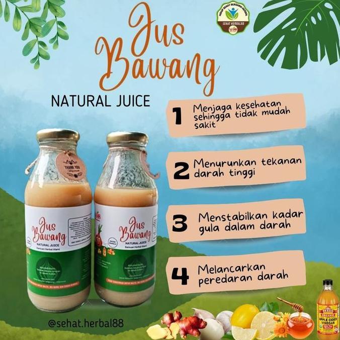 JUS BAWANG PUTIH TUNGGAL 350ML - JUS BAWANG PUTIH AS