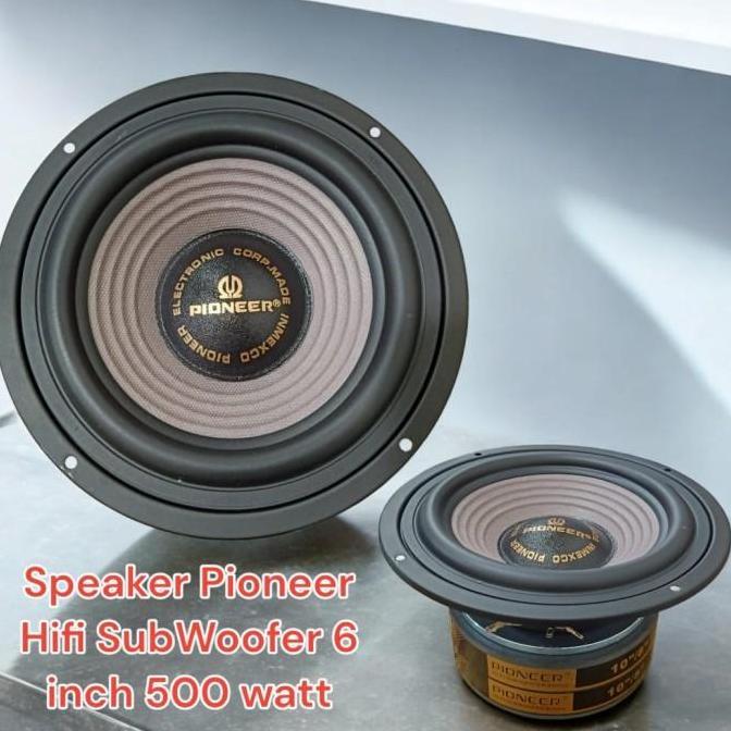TERBARU - Grosir Komponen Speaker Pioneer Hifi  SubWoofer  6 Inch Voice Coil 2 inch