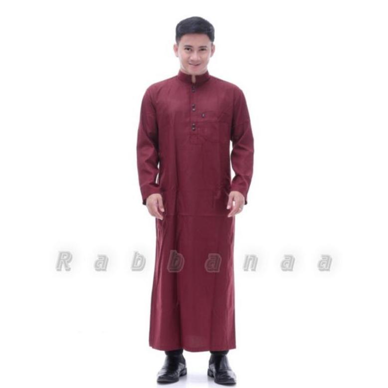 Garansi Jubah Pria Gamis Pria Jubah Pria Dewasa Hitam Polos