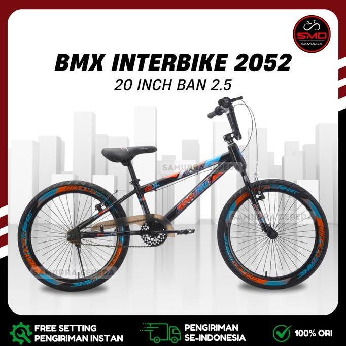 Sepeda Anak BMX 20 Inch Merk Interbike Inter Bike 2052 // 2057 Ban 2.4 // 2059 3.0 Nano PL Murah BDG