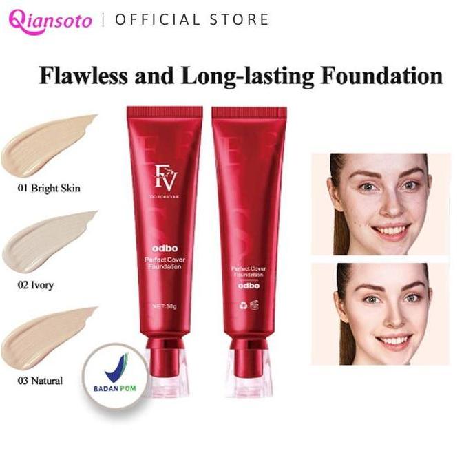Digipost_id - QIANSOTO X ODBO FV original Cover Foundation 30g waterproof foundation perfect magic f