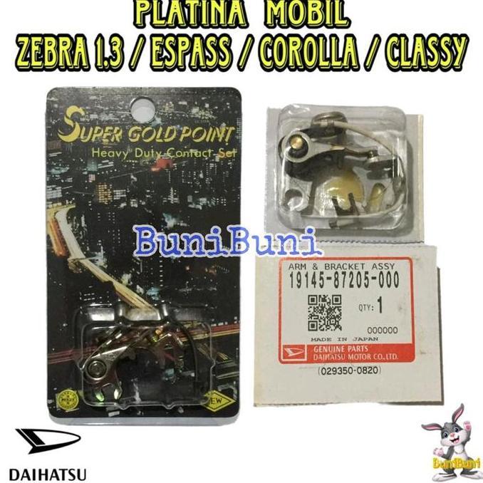 Platina Mobil Daihatsu Zebra 1.3 S89 / Espass / Classy / Corolla Twincam Original