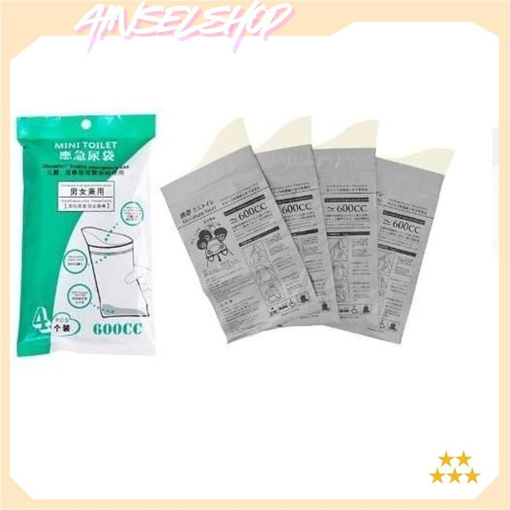 MURAH betulan Kantong PIPIS Urine Wanita Pria Portable Emergency Outdoor di mobil Travel Portable / 