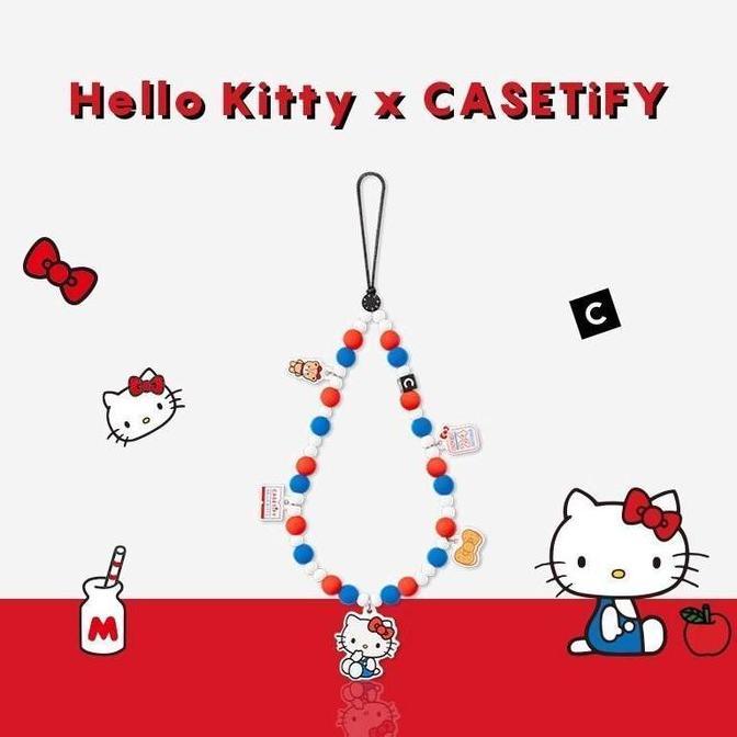 Krisna_satu7 - CASETiFY New KT Cat Convenience Store Hello Kitty Phone Chain Red Blue Beads Wrist Ph