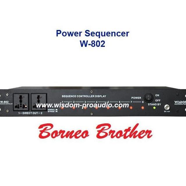 Promo Power Sequencer Wisdom W-802 W802 W 802 Original 8 Channel Sequencer Cod
