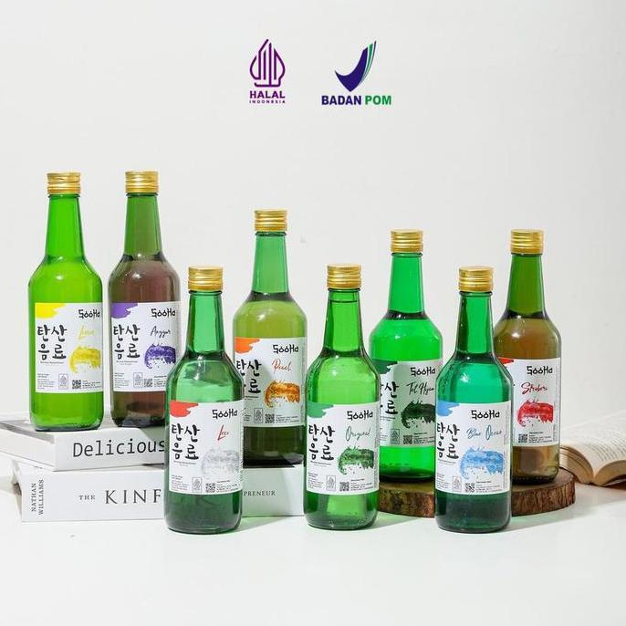Soju Halal Non Alkohol Sooha Minuman Korea Sparkling Water Barkarbonasi