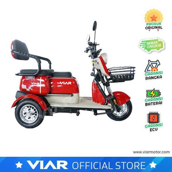 Urboydua3 - Sepeda Listrik Roda Tiga - Viar Er1 N - Original Viar Motor