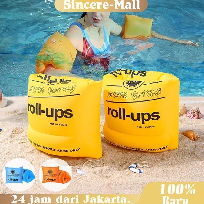 FERAYPO Pelampung Lengan Inflatable Anak Dewasa 1 Pasang Pelampung Renang Anti Tenggelam Pelampung T