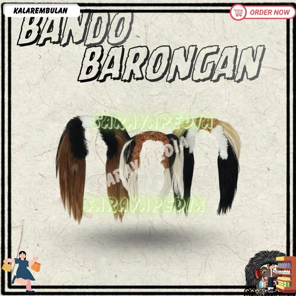 Bando Barongan Bando Pentas Rambut Sintesis Sry Cod