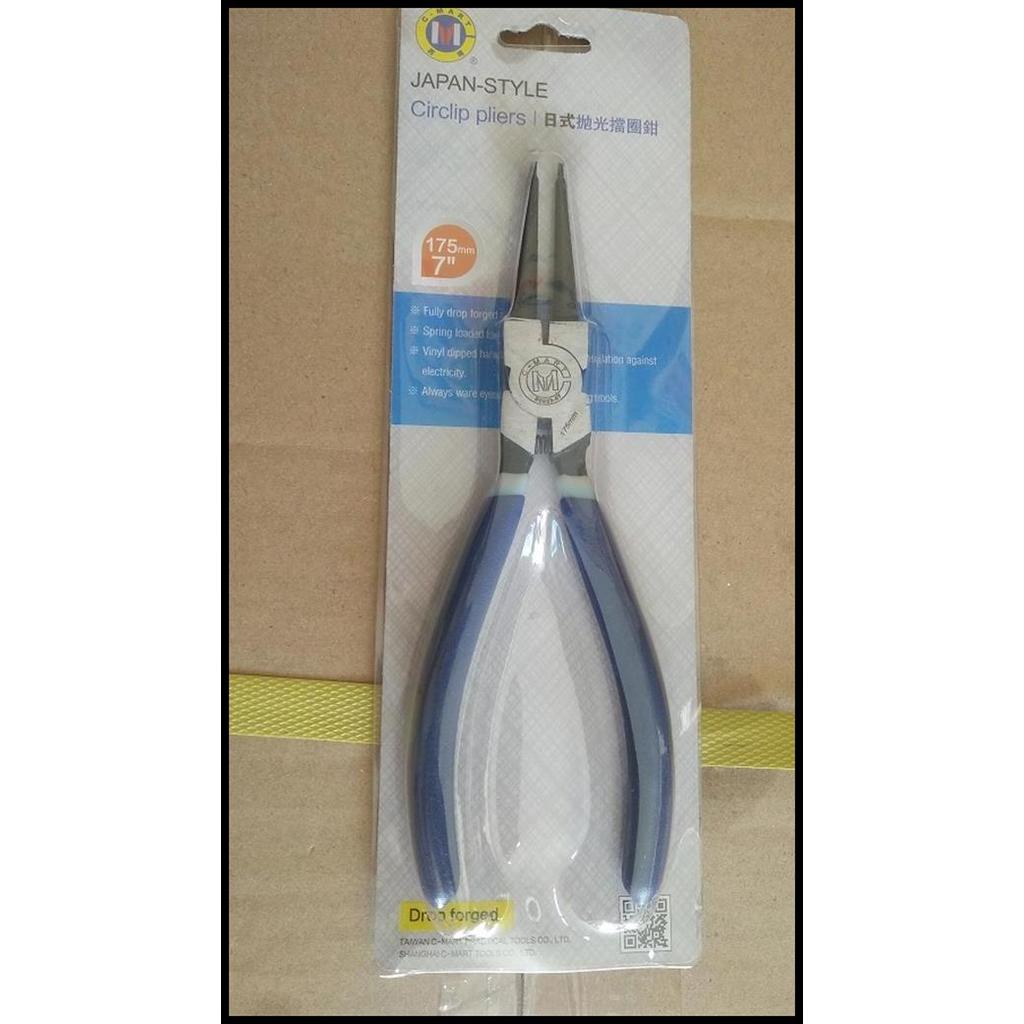 TERLARIS TANG SNAP RING CIRCLIP PLIERS 7 SPI LURUS TUTUP INTERNAL C-MART 