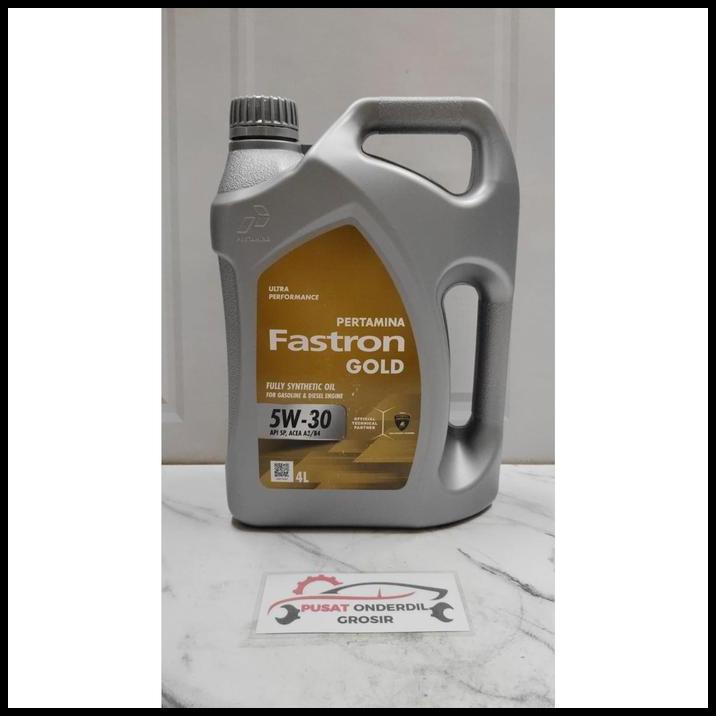 HOT DEAL OLI MESIN MOBIL FASTRON GOLD 5W-30 NANO GUARD ASLI PERTAMINA 4 LITER 