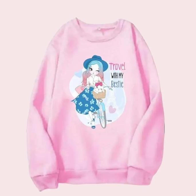 Happykid- Baju Lengan Panjang Anak Remaja Perempuan Viral Kekinian Kaos Sweater Fashion