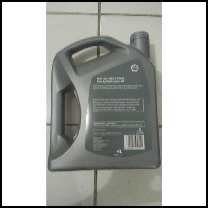 TERLARIS OLI MESIN MOBIL SHELL HELIX HX8 5W-30 GALON 4L ORIGINAL SCAN BARCODE 