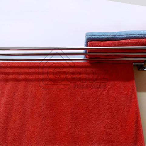 Rak Handuk Kamar Mandi Stainless Gantungan Baju Handuk Hotel
