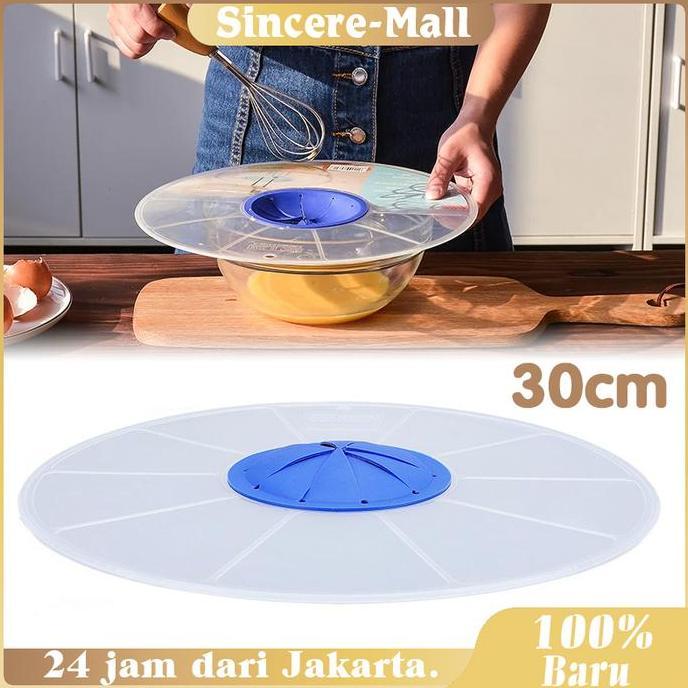 POIRENS Mixing Tutup Baskom / Penutup Baskom / 30cm Tutup Silikon Food Grade