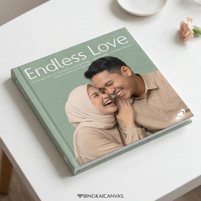Photobook Album Foto Custom 40 Halaman Hardcover Square