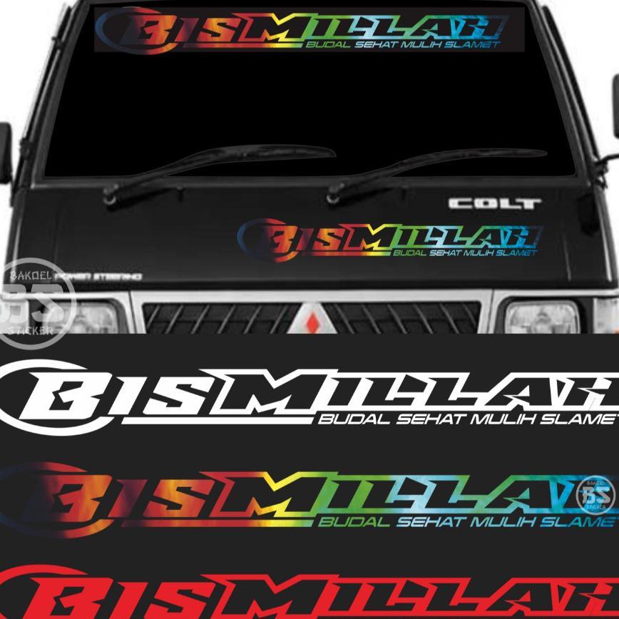 Stiker Bismillah Kaca Depan Kabin Dan Belakang L300 Grandmax Mobil Pribadi Universal