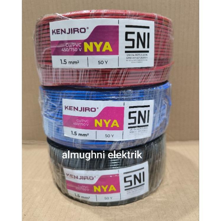 Kabel Kawat Nya 1 X 1,5 Tembaga Murni Sni Kabel Kawat Tunggal