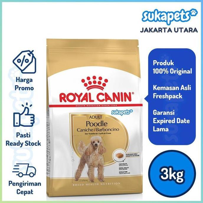 Royal Canin Poodle Adult Makanan Anjing Dewasa Poodle 3kg
