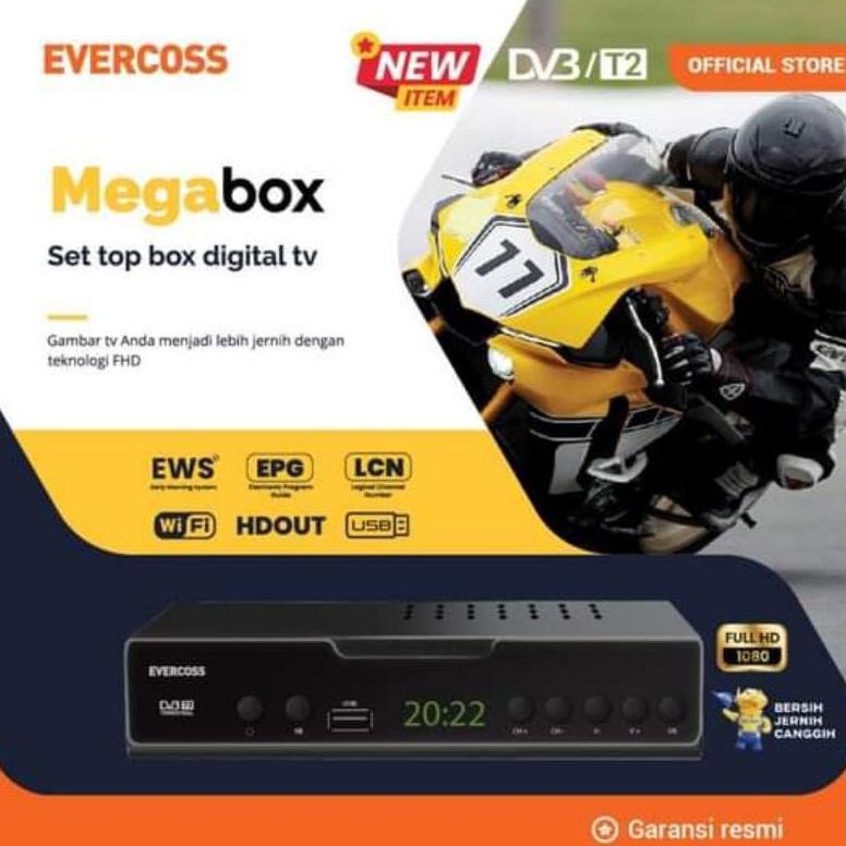 ERLONALIPEDIA SET TOP BOX TV DIGITAL  EVERCOSS STB EVERCROSS MAX DVB T2 TV DIGITAL VIRAL