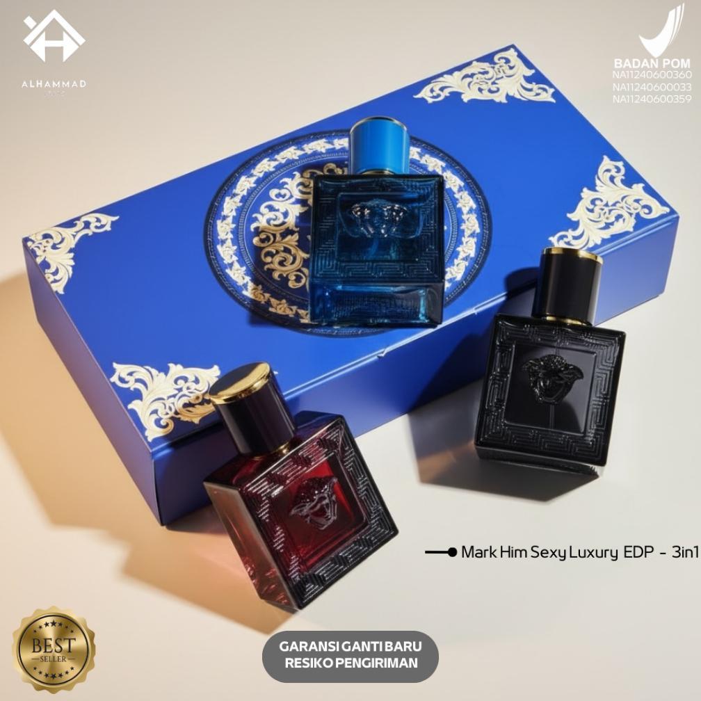 Lau Parfum Pria Tahan Lama Not Versace Eros - EDP 3in1 Gift Set Wangi Elegant Sexy Luxury Original B