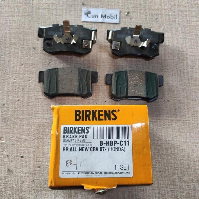 Brake Pad Birkens Honda All New Crv 2007 Belakang Hbp C11 Forsale