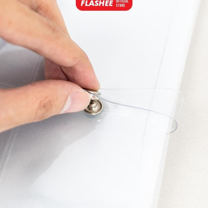 Goplan- Binder Transparan Mika Tebal Aesthetic Lucu Bisa Tempel Stiker