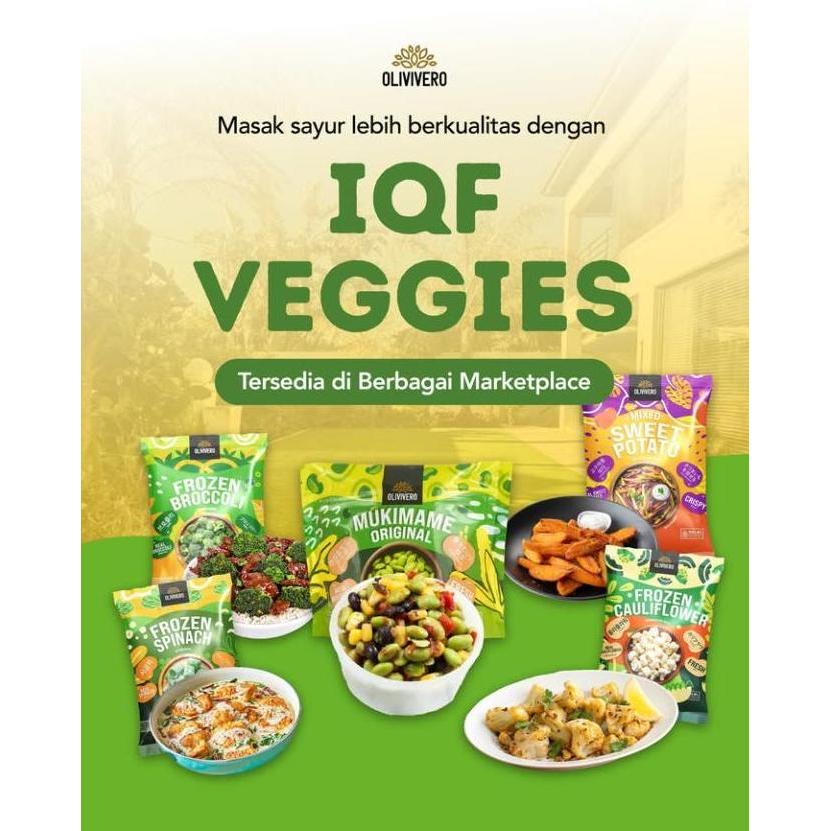 Verdura- Olivivero Spinach Frozen 500Gr - Bayam Hijau Beku Kemasan 500Gr