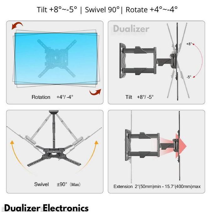 Diretto- Bracket Tv Premium 32 43 49 50 55 Inch Xiaomi Mi Tv Realme Lg Samsung Dinding