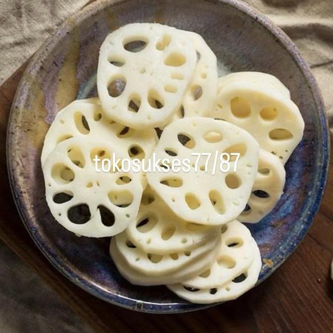 Verdura- Import  Lotus Root Akar Teratai 1Kg Frozen Fresh / Sayur Segar