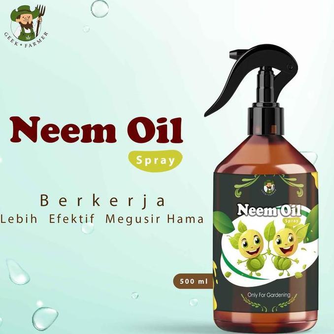 Glasrai- Insektisida Organik Cair Spray Neem Oil 500Ml (Geek Farmer)