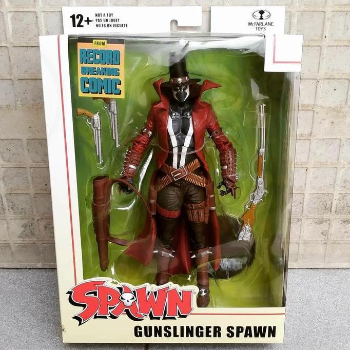 MCFARLANE TOYS GUNSLINGER SPAWN COBOY DELUXE RECORD BREAKING COMIC