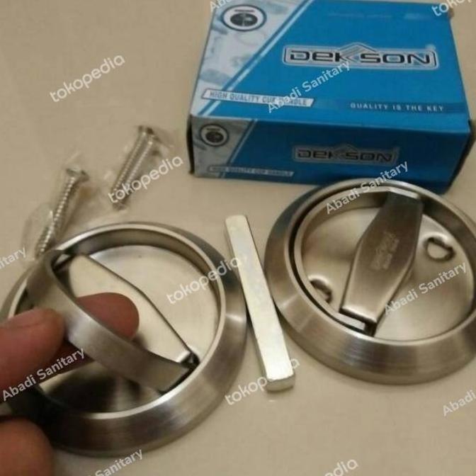 Handle Pull Plate Bulat Dekson PP 009 SS Stainless Handle Pull Plate