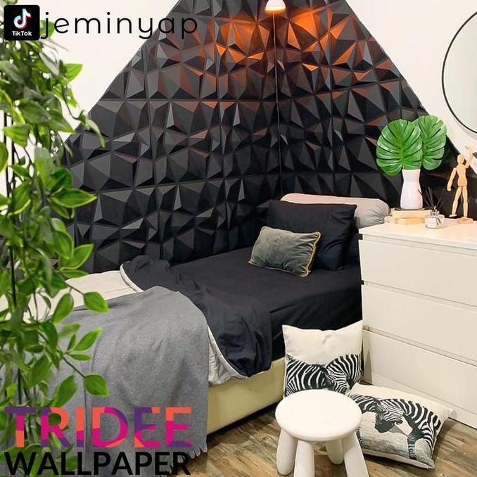 TRIDEE WALLPANEL PVC | WALLPAPER DINDING DEKORASI