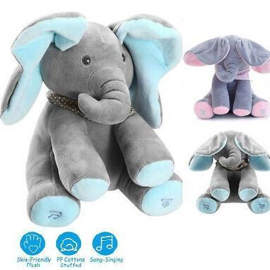 TERLARIS BONEKA GAJAH BERNYANYI DAN BERGERAK BONEKA GAJAH LUCU BONEKA BERSUARA BONEKA BAYI BONEKA AN