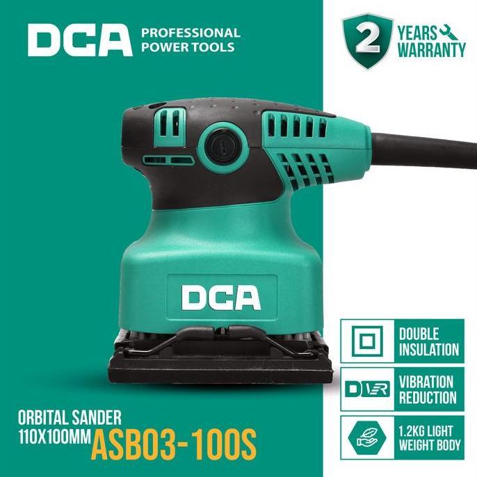 Dca Palm Sander / Mesin Amplas Listrik 240Watt Asb03-100