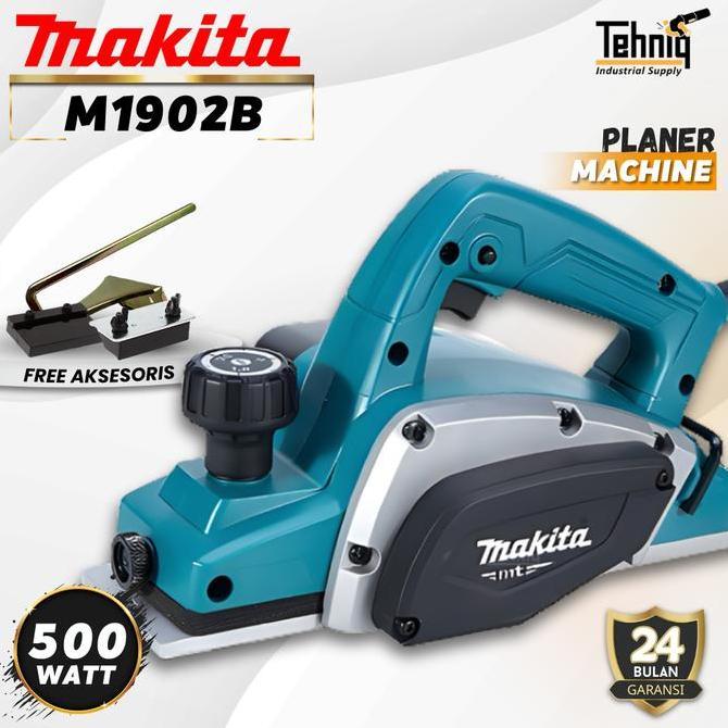 Makita M1902B Mesin Serut Sugu Pasah Ketam Kayu Listrik Planer Electrik 580 Watt