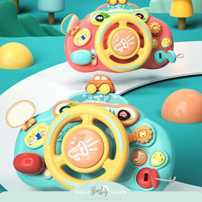 Ken Multifunction Steering Wheel / Mainan Setir Mobil Anak / Mainan Setir Stroller