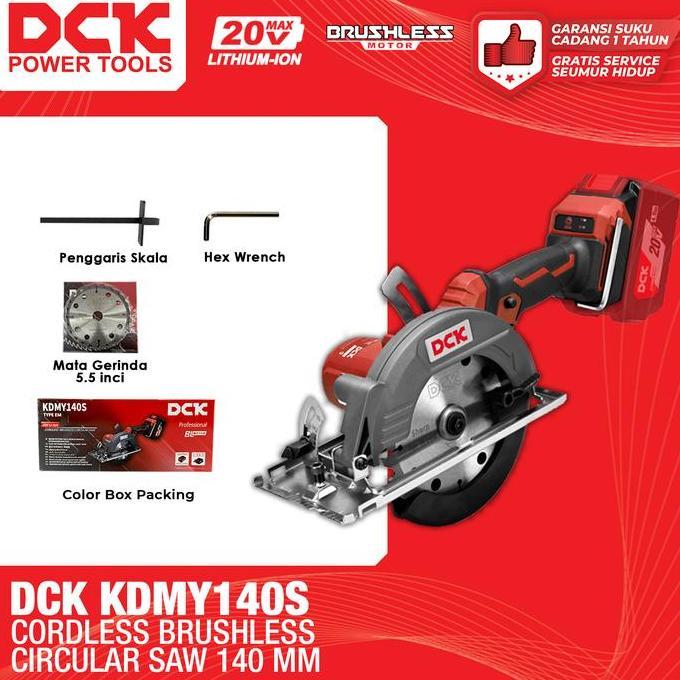 Sale Dck Kdmy140S Cordless Brushless Circular Saw 140Mm / Mesin Circular Saw 140 Mm