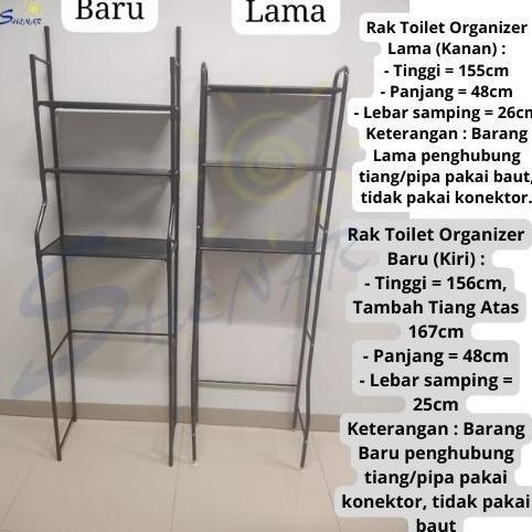 Rak Toilet 3Susun Rak Toilet Besi Anti Karat Rak Toilet Kloset Duduk Rak Toilet Rak Organizer