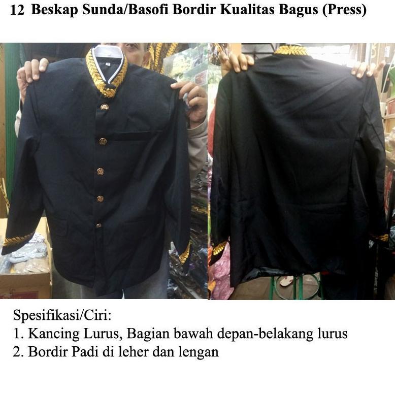 Free Ongkir Beskap Jawa Among Hitam Warna Lengkap  - Baju Adat Koko Jas Pria Jawa Beskap Jogja Solo 